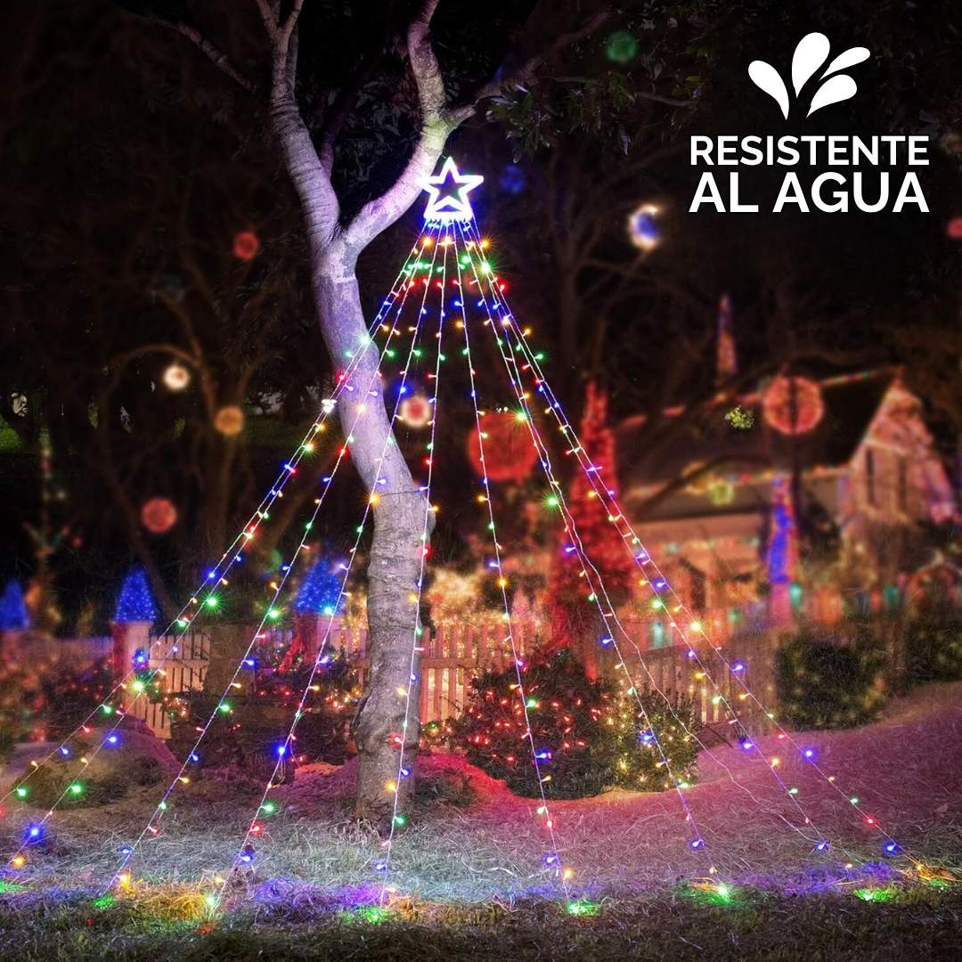 CORTINA DE LUCES TIPO ARBOL