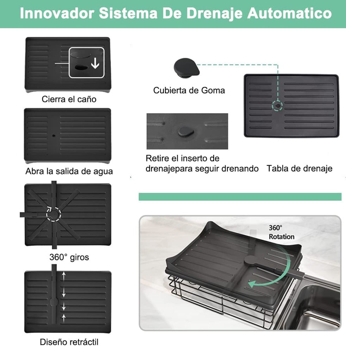 Escurridor De Platos 2 Niveles Multifuncional