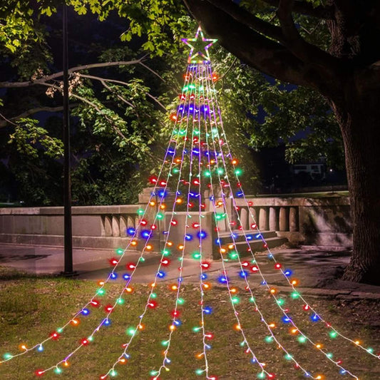 CORTINA DE LUCES TIPO ARBOL