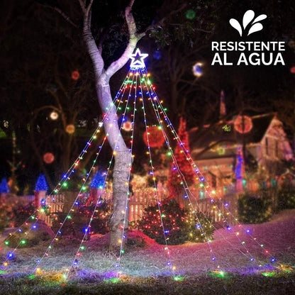 CORTINA DE LUCES TIPO ARBOL