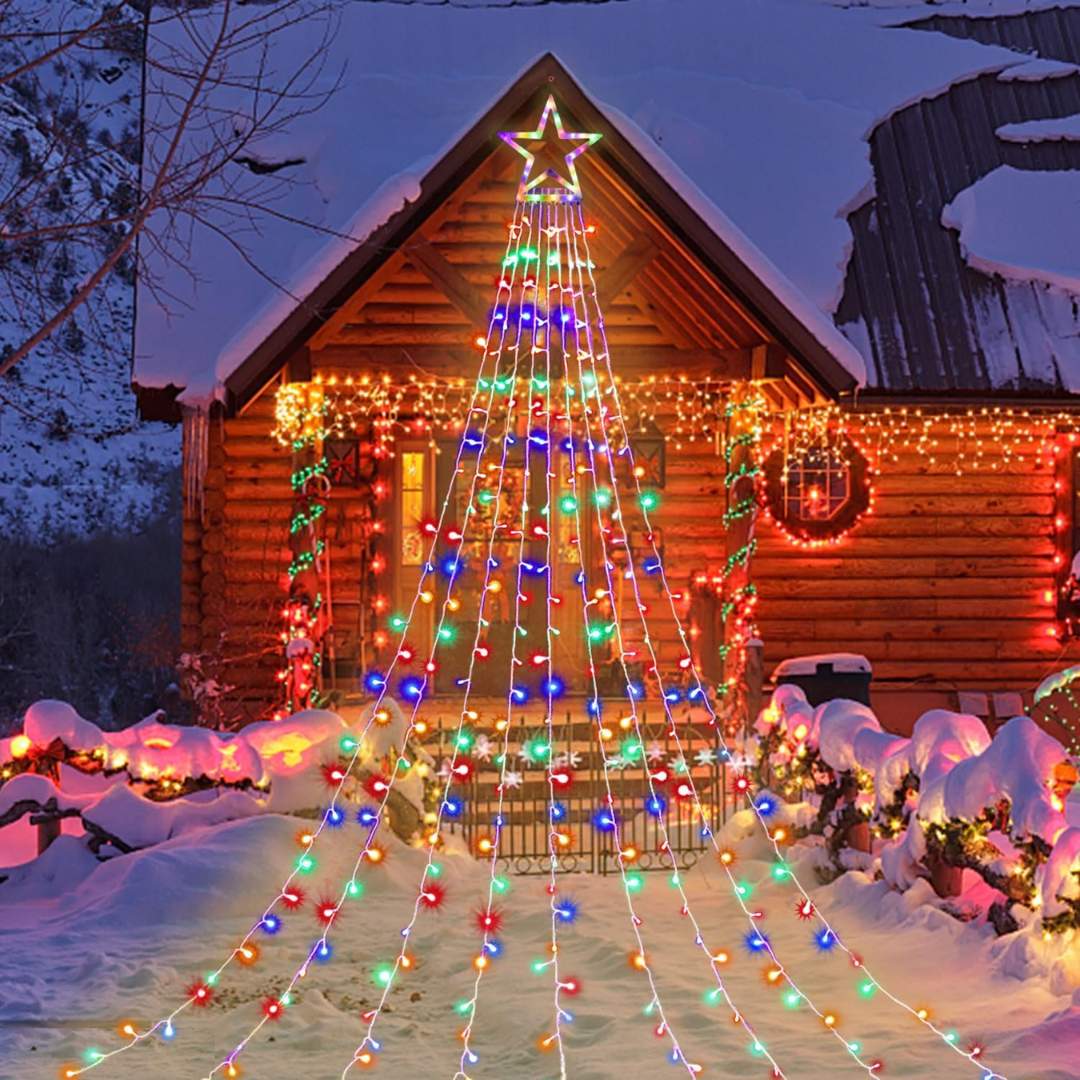 CORTINA DE LUCES TIPO ARBOL