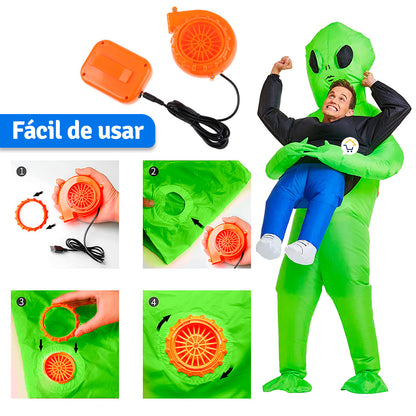 Disfraz Inflable Alíen Traje Halloween